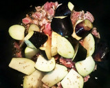 簡単！なすと挽肉と厚揚げの甘辛炒め煮作り方5写真
