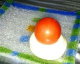 プチトマトの転がり防止(*^m^*)作り方2写真