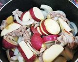 さつまいもと豚肉の甘辛煮作り方2写真