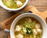 mやわらか鶏団子スープ作り方6写真