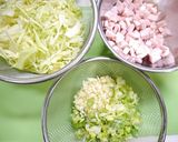 簡単！葱油にんにく油☆キャベツ炒飯作り方2写真