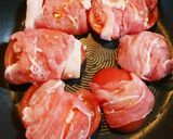 肉巻きトマトの照り焼き作り方1写真