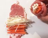 お酢で食欲up♡彩り野菜の肉巻き作り方2写真