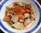 ゼンマイと人参の、隠し味に酢を使った煮物作り方4写真