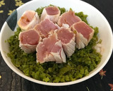 旬の生めかぶと湯引きまぐろ丼作り方6写真