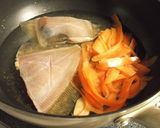 カレイ×人参×スナップエンドウのさっと煮作り方3写真