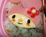 今日のキャラ弁3/16(マイメロ)作り方1写真