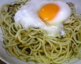 のりとツナのパスタ♪♪温玉・とろろのせ♪作り方3写真