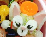 ダッフィーフレンズ ハロウィン お弁当作り方3写真