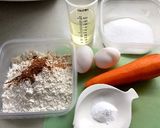 上から順に混ぜていくだけにんじんのケーキ作り方1写真
