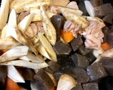 便秘解消！ごぼうとこんにゃくの炒め煮作り方4写真
