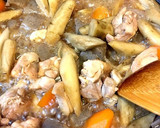 便秘解消！ごぼうとこんにゃくの炒め煮作り方6写真