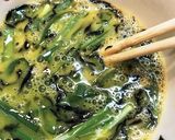 簡単!朝食や丼◎ひじき入りニラ玉作り方2写真