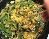 簡単!朝食や丼◎ひじき入りニラ玉作り方4写真
