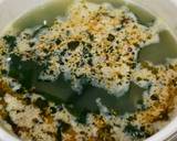 ニンニクとワカメと豆腐のスープ作り方4写真