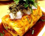 梅酢生姜と切り昆布入り！あんかけ厚焼き卵作り方9写真