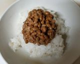 納豆と粕汁かけご飯作り方2写真