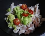 むね肉とアボカドとパセリのマヨわさ炒め作り方5写真