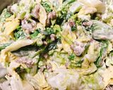 春の定番!春キャベツとひき肉の新緑サラダ作り方6写真