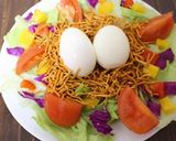 ハッピーイースター鳥の巣サラダ作り方1写真