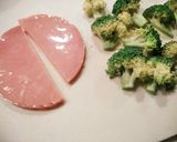 取り分けしやすいハムエッグ作り方1写真