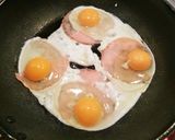 取り分けしやすいハムエッグ作り方4写真