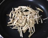 ごぼうと大根の葉のきんぴら作り方1写真