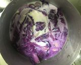 塩酒粕と豆乳で♪鮮やか紫キャベツのスープ作り方3写真