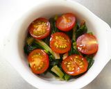 ほうれん草ベーコンとトマトのチーズ焼き作り方14写真