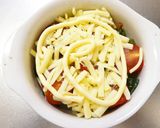 ほうれん草ベーコンとトマトのチーズ焼き作り方15写真