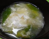 ＊落とし卵のみそ汁＊作り方3写真