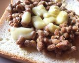 コーンスープで納豆トースト作り方4写真