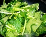 小松菜と椎茸のバターオイスター炒め♥簡単作り方2写真