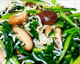 小松菜と椎茸のバターオイスター炒め♥簡単作り方4写真