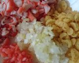 カニかまと紅生姜の卵焼き作り方1写真