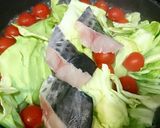 春のさっと煮＊鰆＊春キャベツ＊ミニトマト作り方2写真