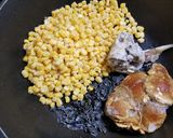 舞茸、ナメコとコーン等の油炒め・醤油味作り方2写真
