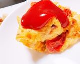 焼きミニトマトのチーズオムレツ作り方6写真