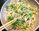 150円未満！豚もやし豆苗のポン酢炒め☆作り方4写真