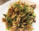 150円未満！豚もやし豆苗のポン酢炒め☆作り方5写真