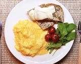 スクランブルエッグのモーニングプレート作り方5写真