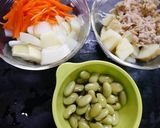 簡単！枝豆いっぱい春スープ作り方1写真