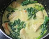 鶏胸肉とほうれん草のカレークリーム煮作り方6写真
