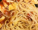 カレー粉で☆スパイシートマトソースパスタ作り方4写真