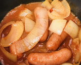 ソーセージの赤ワイン＆トマトソース煮こみ作り方3写真