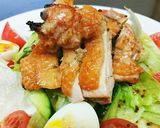 カリカリチキンを二種類のドレッシングで作り方4写真