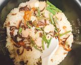炊飯器で山菜おこわ作り方4写真