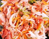 野菜たっぷりヘルシー豚こまの生姜焼き作り方5写真