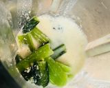 塩酒粕と豆乳で♪ふわふわ小松菜ポタージュ作り方4写真
