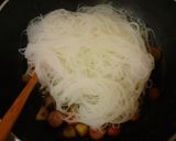 簡単昼食　ペペロンチーノ風焼きビーフン作り方4写真